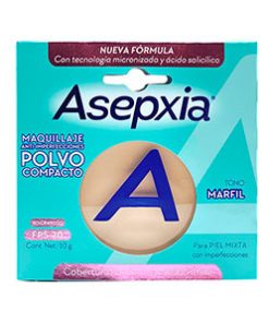 Maquillaje en Polvo Anti-Imperfecciones Asepxia Tono Marfil - 10 G