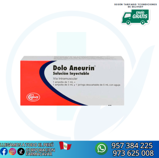 Dolo Aneurin / 2 Ampollas