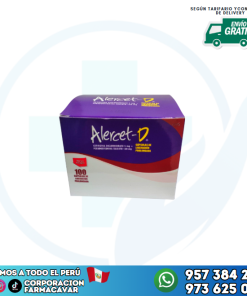 Alercet -D caja x 100 capsulas
