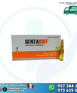 Gentabiot ampolla  (gentamicina 160mg/2ml)