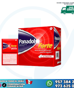 Panadol Forte/ 56 tabletas / 28 sobres x 2 Tab