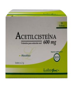 acetilcisteina 600mg/ 50sobres