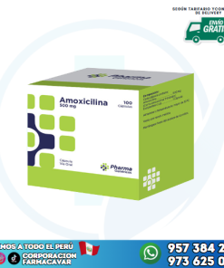 Amoxicilina 500mg/100 cap pharma
