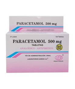 paracetamol 500MG/ Lusa 100 tab