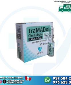 tramadol 50mg/1ml (10 viales)