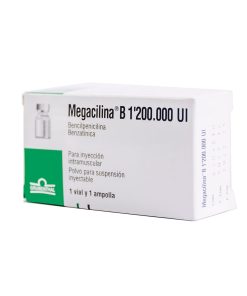 Megacilina B 1200 000 UI Polvo suspensión inyectable