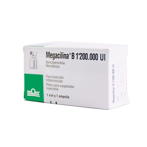Megacilina B 1200 000 UI Polvo suspensión inyectable