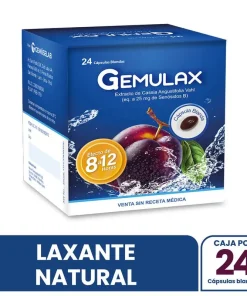 gemulax extracto de cassia angustifolia vahl (caja x 24 caps)
