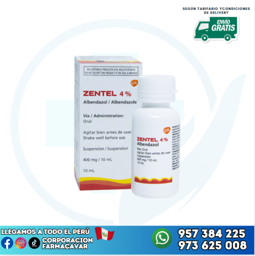 ZENTEL 400MG/1ML X10ML FCO GSK