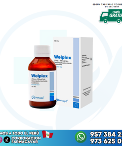 WELPLEX  (100MG+100MG) 5ML DEXTROMETORFANO BROMHIDRATO- GUAIFENESINA 120ML