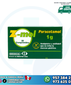 Z-MOL (PARACETAMOL 1G) X 20 COMPRIMIDOS - 03/2025
