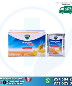 VITAPYRENA FORTE (PARACETAMOL- FENILEFRINA) MIEL Y LIMON X 50 SOBRES DE 5G