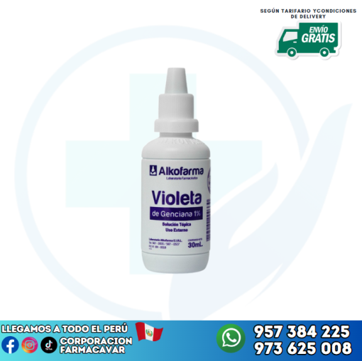 VIOLETA DE GENCIANA 1% 30ML PACK DE 12