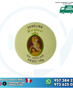 VASELINA SIN PERFUMADA LATA 18G