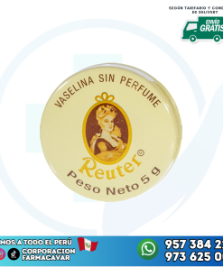 VASELINA SIN PERFUMADA LATA 5G