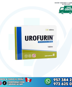 UROFURIN 100MG (NITROFURANTOINA) X 120 TABLETAS IQFARMA