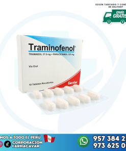 TRAMINOFENOL X 10 TABLETAS