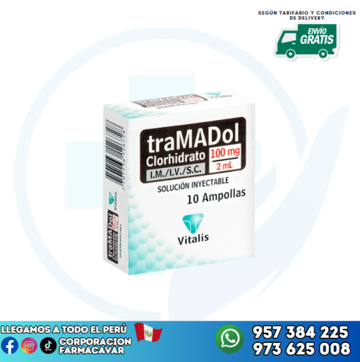 TRAMADOL CLORHIDRATO 2ML X 10 AMPOLLA