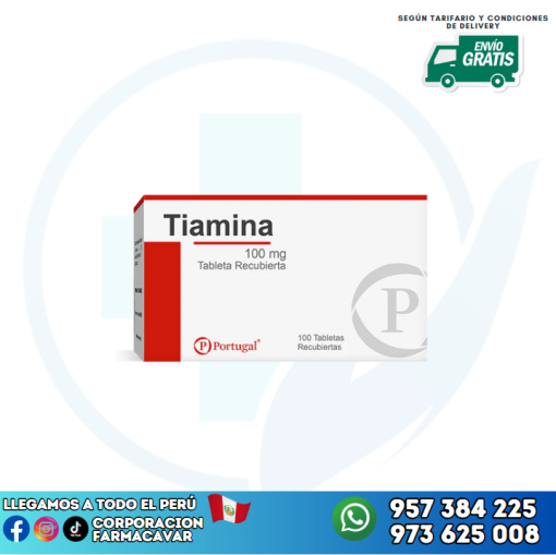 TIAMINA 100MG X 100TAB PORTUGAL