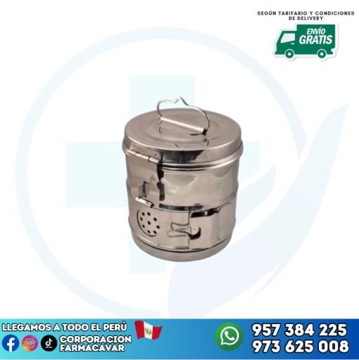 TAMBOR 10CM ACERO INOXIDABLE