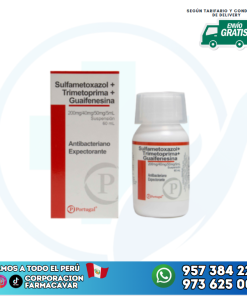 SULFAMETOXAZOL+TRIMETOPRIMA+GUAIFENESINA 220mg/40mg/50mg x 60ML PORTUGAL