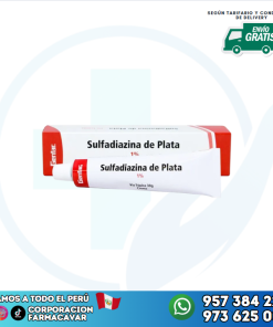 SULFADIAZINA DE PLATA 1% CREMA GENFAR
